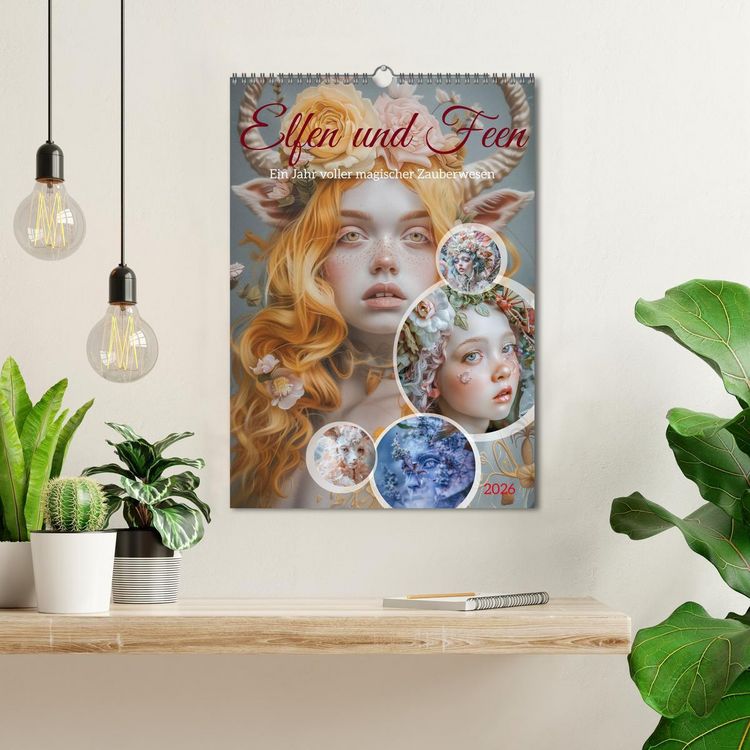Produktbild: Elfen und Feen (Wandkalender 2026 DIN A3 hoch), CALVENDO Monatskalender