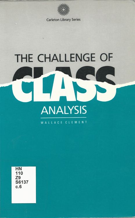 Produktbild: Challenge of Class Analysis