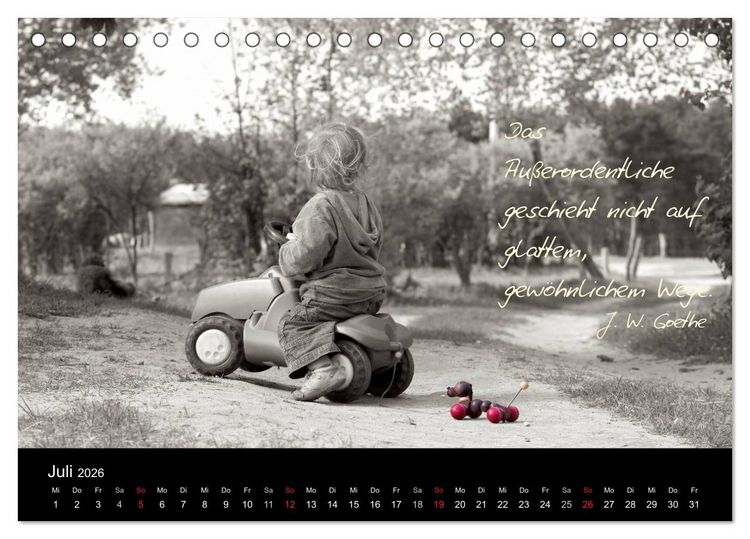 Produktbild: Poetische Wege (Tischkalender 2026 DIN A5 quer), CALVENDO Monatskalender