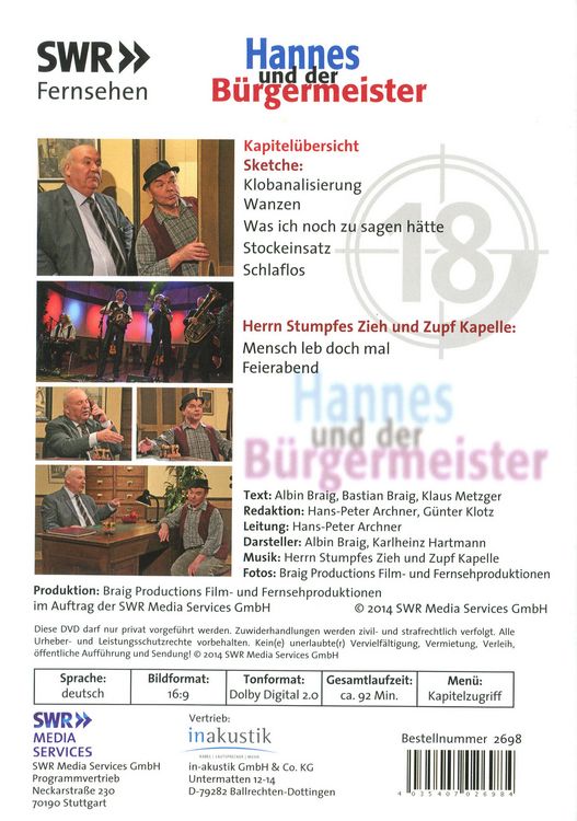 Produktbild: Hannes und der B&uuml;rgermeister - Teil 18