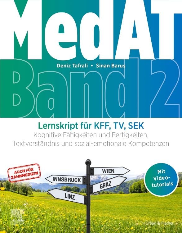 Produktbild: MedAT Lernskript f&uuml;r KFF, TV, SEK (Band 2)