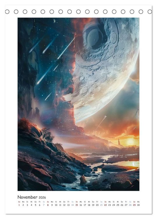 Produktbild: Jenseits der Sterne (Tischkalender 2026 DIN A5 hoch), CALVENDO Monatskalender