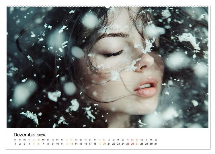 Produktbild: Magische Frauen Portraits (hochwertiger Premium Wandkalender 2026 DIN A2 quer), Kunstdruck in Hochglanz