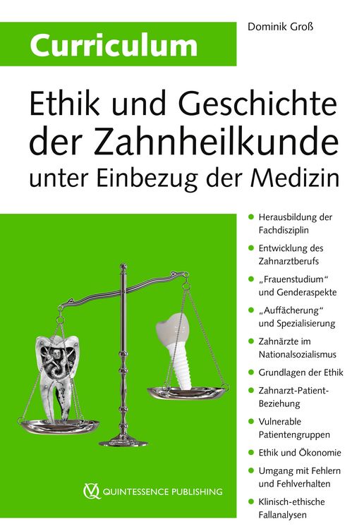 Produktbild: Curriculum Ethik und Geschichte der Zahnheilkunde unter Einbezug der Medizin