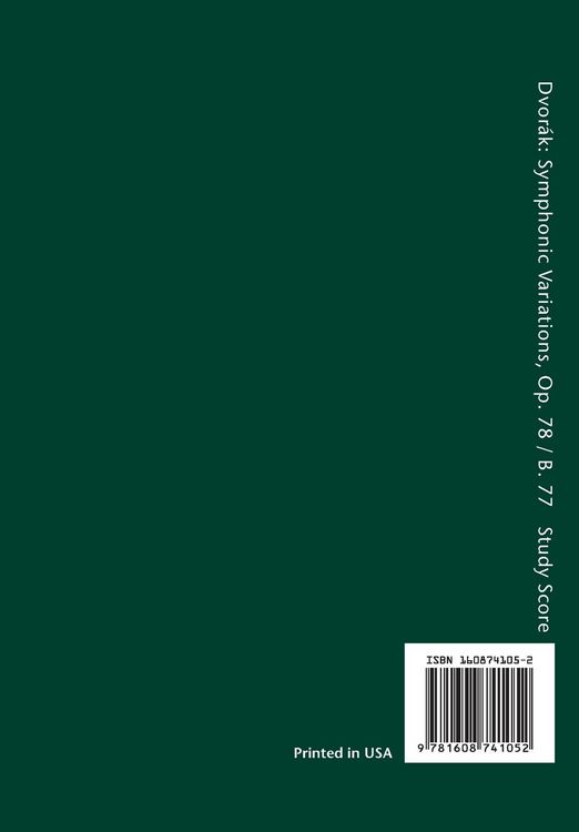 Produktbild: Symphonic Variations, Op.78 / B.70