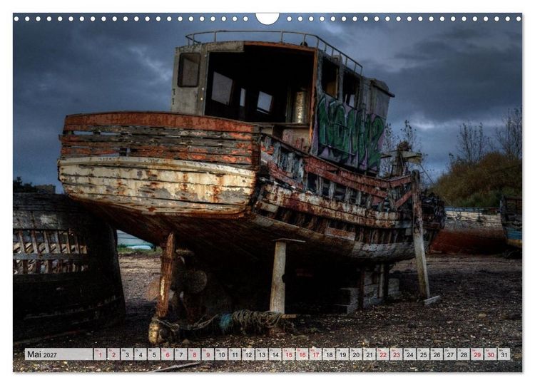 Produktbild: Cimeti&egrave;re de Bateaux de Rostellec (Wandkalender 2027 DIN A3 quer), CALVENDO Monatskalender