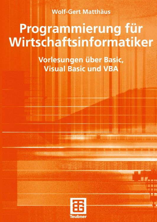 Produktbild: Programmierung f&uuml;r Wirtschaftsinformatiker