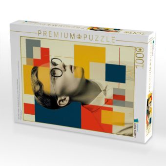 Produktbild: CALVENDO Puzzle Rationalit&auml;t im Raster - das Gesicht als Zentrum zwischen Fl&auml;che und Struktur | 1000 Teile Lege-Gr&ouml;&szlig;e 64x48cm Foto-Puzzle f&uuml;r gl&uuml;cklic