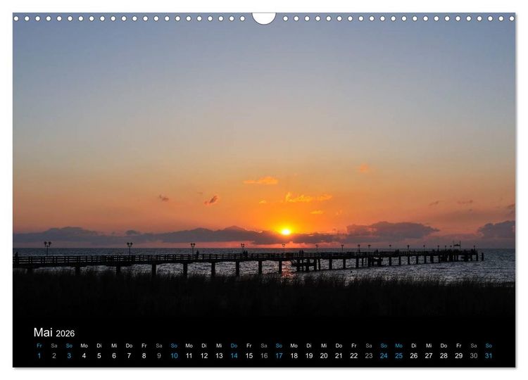Produktbild: Ostseestrand Graal-M&uuml;ritz (Wandkalender 2026 DIN A3 quer), CALVENDO Monatskalender