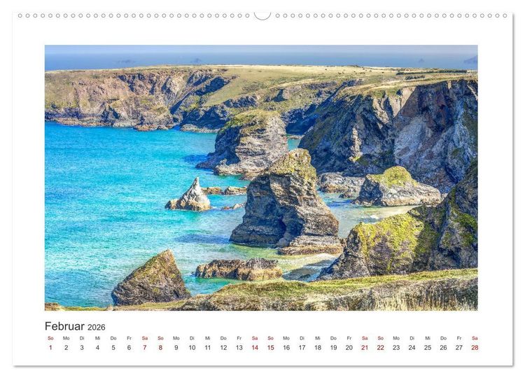 Produktbild: S&uuml;dengland - Impressionen aus dem S&uuml;dwesten von England (Wandkalender 2026 DIN A2 quer), CALVENDO Monatskalender