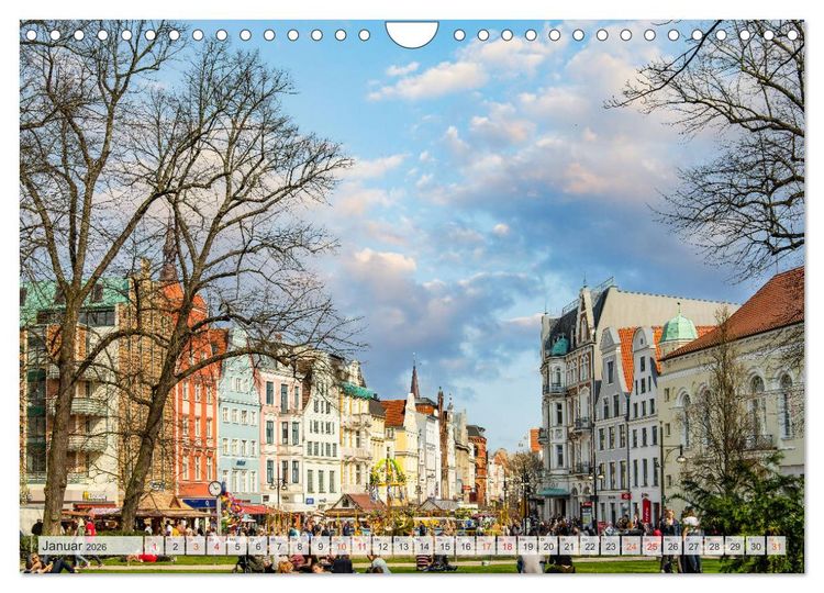 Produktbild: Rostock Impressionen (Wandkalender 2026 DIN A4 quer), CALVENDO Monatskalender