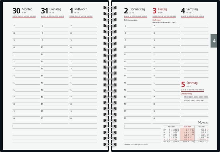 Produktbild: rido/id&eacute; 7021007047 Buchkalender Mod. futura 2 2027 A5, Papier, petrol