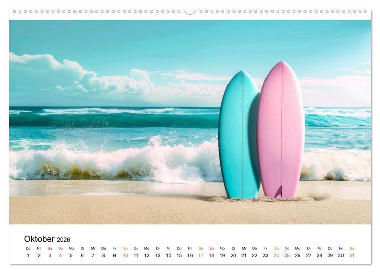 Produktbild: Maritim pur - Strandtr&auml;ume (Wandkalender 2026 DIN A2 quer), CALVENDO Monatskalender