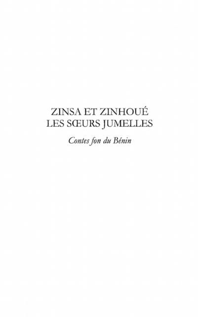 Produktbild: Zinsa et zinhoue les soeurs jumelles - contes fon du bAcnin