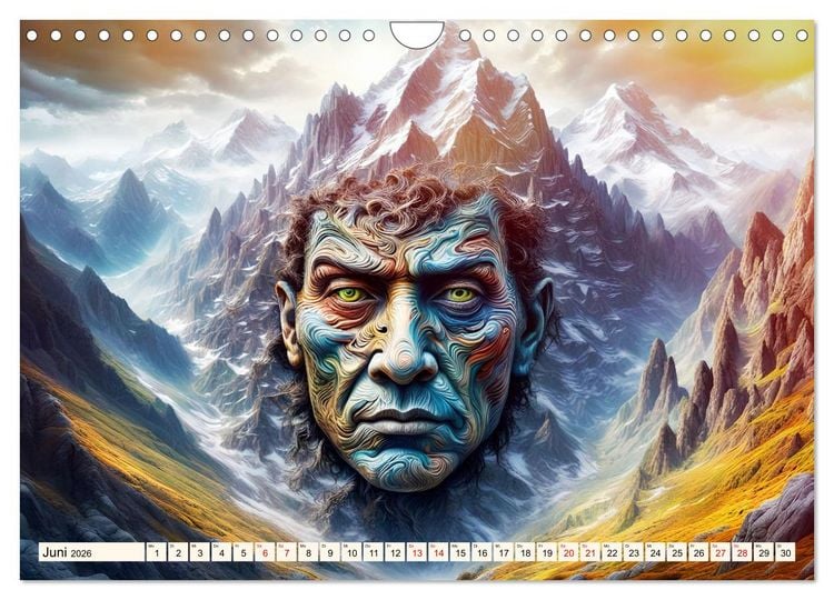 Produktbild: Berg Charaktere (Wandkalender 2026 DIN A4 quer), CALVENDO Monatskalender