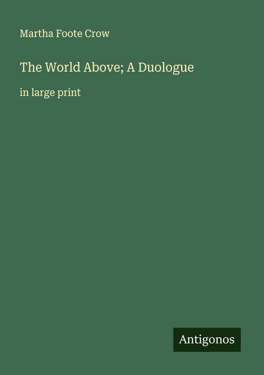 Produktbild: The World Above; A Duologue