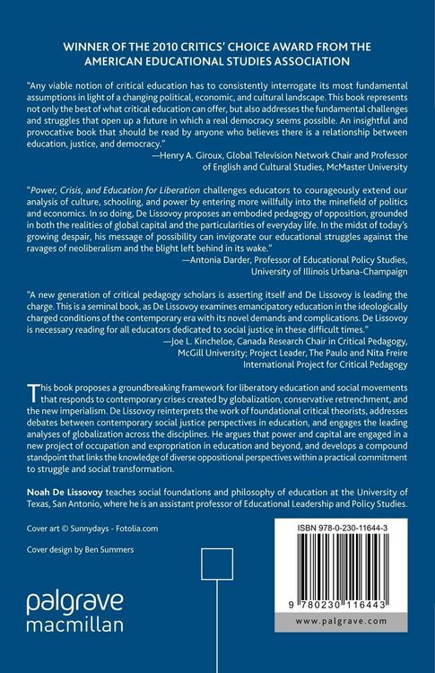 Produktbild: Power, Crisis, and Education for Liberation