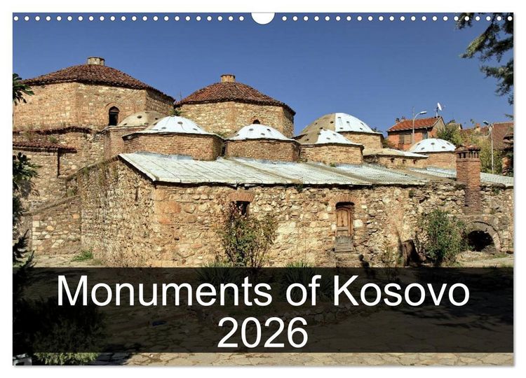 Produktbild: Monuments of Kosovo 2026 (Wall Calendar 2026 DIN A3 landscape), CALVENDO 12 Month Wall Calendar