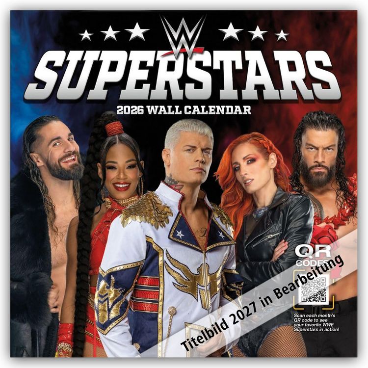 Produktbild: WWE Superstars &ndash; Wrestling Superstars 2027 &ndash; Wandkalender