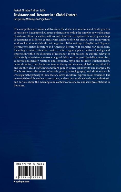 Produktbild: Resistance and Literature in a Global Context