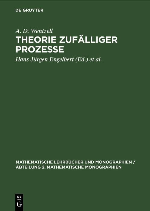 Produktbild: Theorie zuf&auml;lliger Prozesse