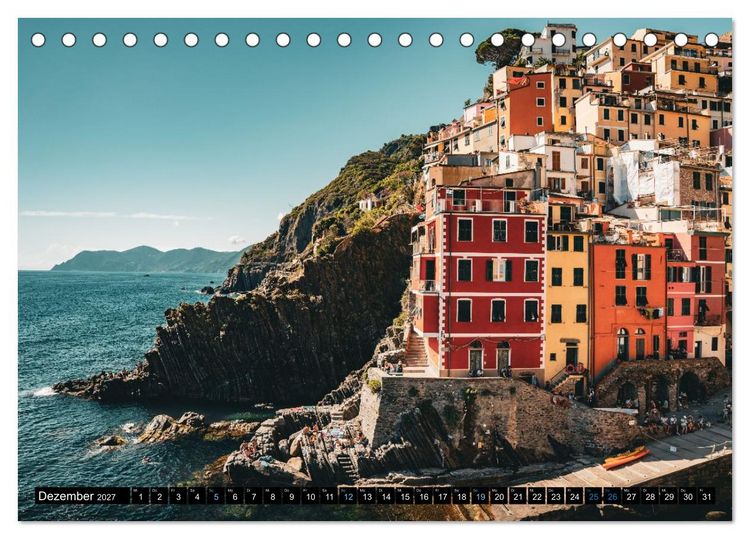 Produktbild: Cinque Terre - Traumhaft sch&ouml;n (Tischkalender 2027 DIN A5 quer), CALVENDO Monatskalender