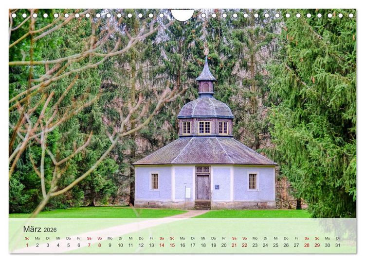 Produktbild: Schloss Favorite &ndash; Ein Park im Wandel der Jahreszeiten (Wandkalender 2026 DIN A4 quer), CALVENDO Monatskalender
