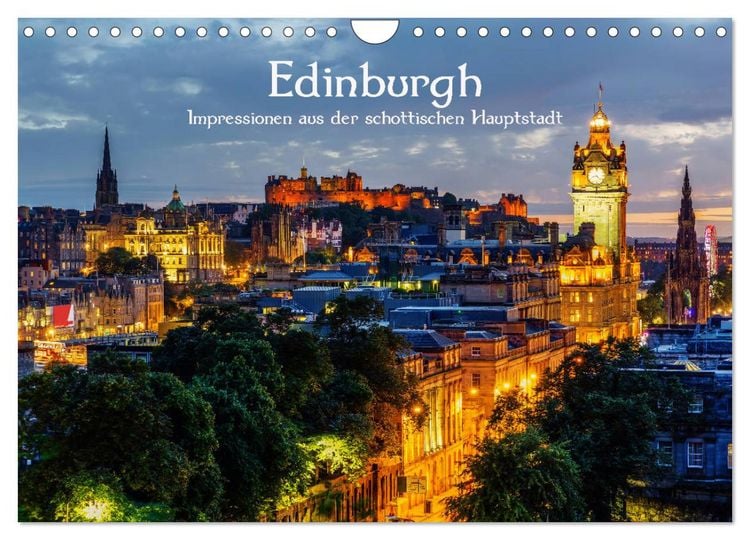Produktbild: Edinburgh - Impressionen aus der schottischen Hauptstadt (Wandkalender 2026 DIN A4 quer), CALVENDO Monatskalender