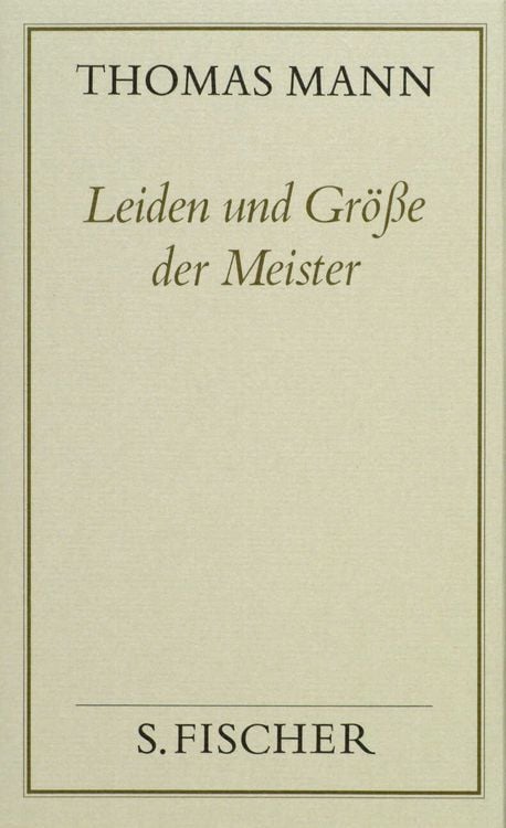 Produktbild: Leiden und Größe der Meister ( Frankfurter Ausgabe)