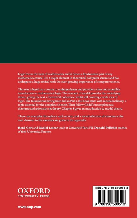 Produktbild: Mathematical Logic