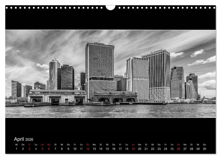 Produktbild: NEW YORK CITY H&ouml;hepunkte im Panoramaformat (Wandkalender 2026 DIN A3 quer), CALVENDO Monatskalender