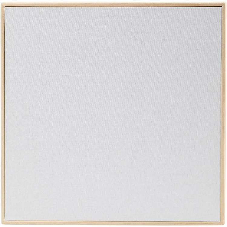 Produktbild: Creativ Company Malpappe mit Rahmen, Gr&ouml;&szlig;e 30x30 cm, 280 g, Wei&szlig;, 1 Stk