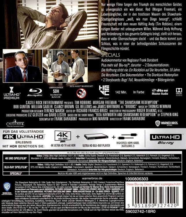 Produktbild: Die Verurteilten (+ Blu-ray 2D)