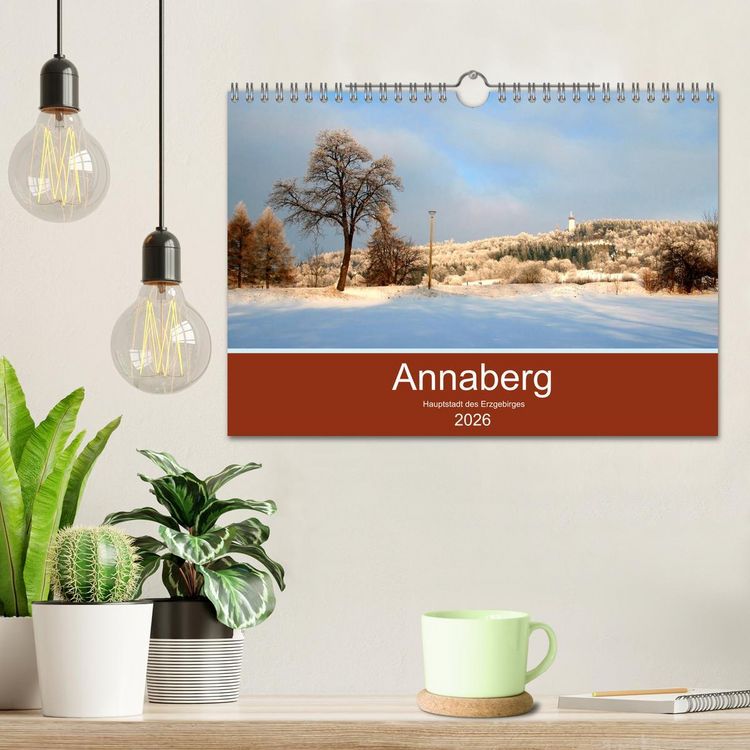 Produktbild: Annaberg - Hauptstadt des Erzgebirges (Wandkalender 2026 DIN A4 quer), CALVENDO Monatskalender