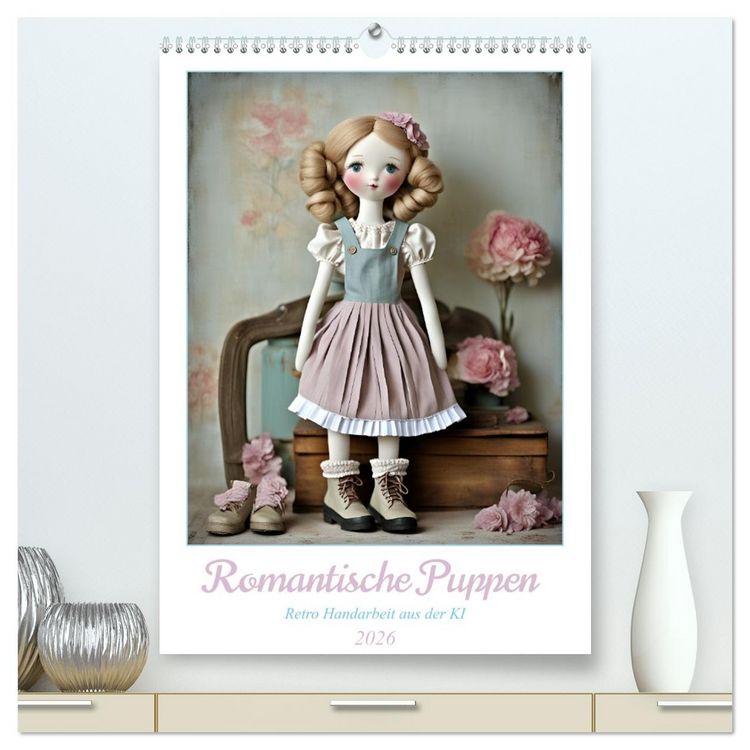 Produktbild: Romantische Puppen (hochwertiger Premium Wandkalender 2026 DIN A2 hoch), Kunstdruck in Hochglanz