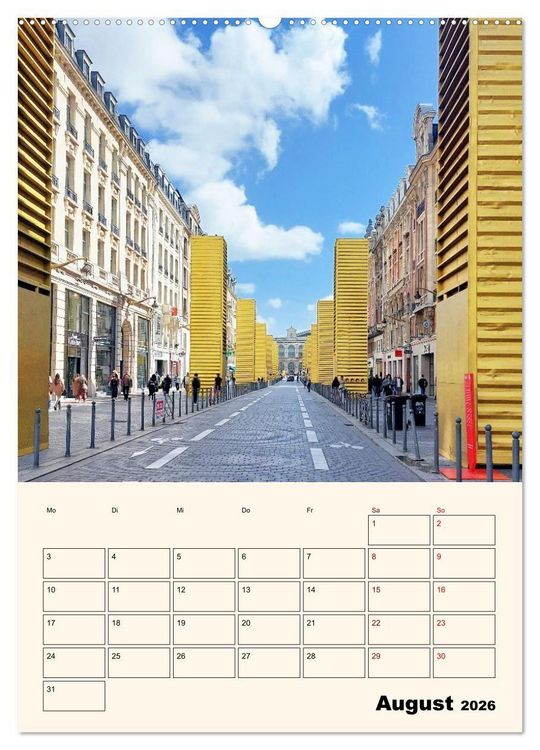 Produktbild: Lille - Lebendige Metropole (Wandkalender 2026 DIN A2 hoch), CALVENDO Monatskalender