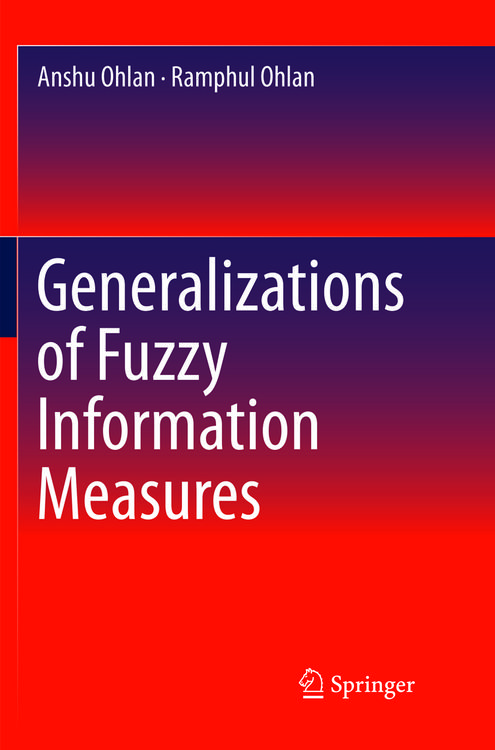 Produktbild: Generalizations of Fuzzy Information Measures