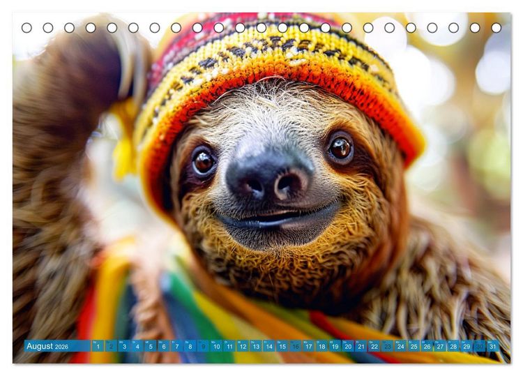 Produktbild: Witzige Tier-Selfies. Lustige Portraits aus der Tierwelt (Tischkalender 2026 DIN A5 quer), CALVENDO Monatskalender