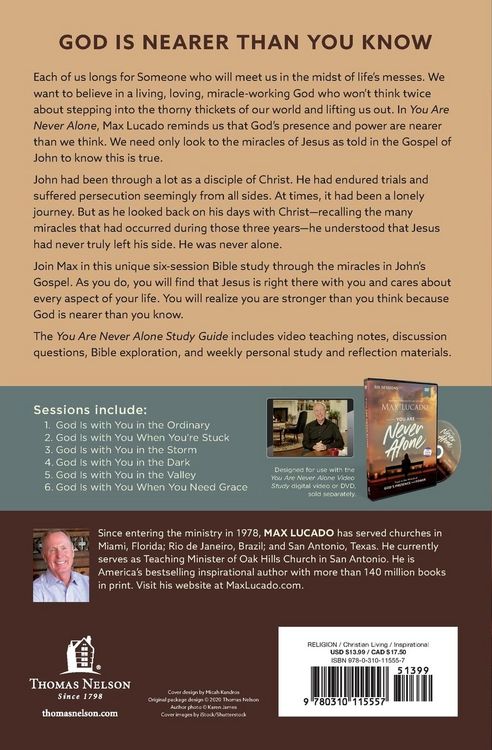 Produktbild: The You Are Never Alone Bible Study Guide