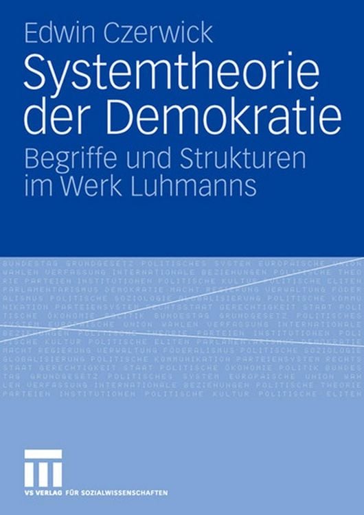 Produktbild: Systemtheorie der Demokratie