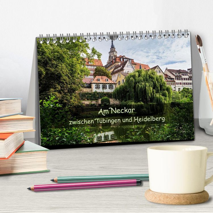 Produktbild: Am Neckar zwischen T&uuml;bingen und Heidelberg (Tischkalender 2026 DIN A5 quer), CALVENDO Monatskalender