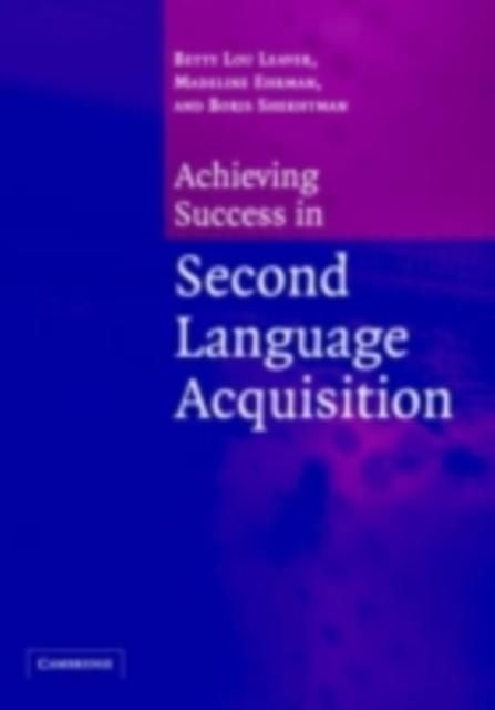 Produktbild: Achieving Success in Second Language Acquisition
