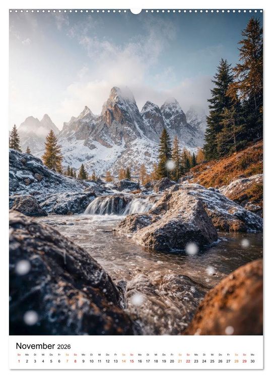 Produktbild: Bergwelten - Berge T&auml;ler Augenblicke (hochwertiger Premium Wandkalender 2026 DIN A2 hoch), Kunstdruck in Hochglanz
