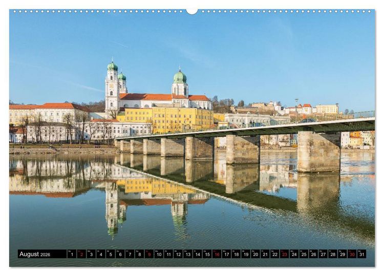 Produktbild: Passau, das Venedig Bayerns (Wandkalender 2026 DIN A2 quer), CALVENDO Monatskalender