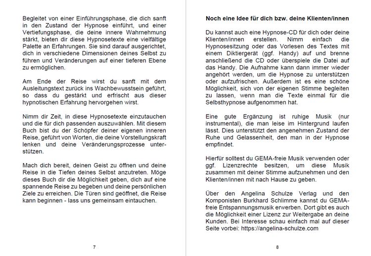 Produktbild: Hypnosetexte zum Vorlesen und selber Zusammenstellen 5