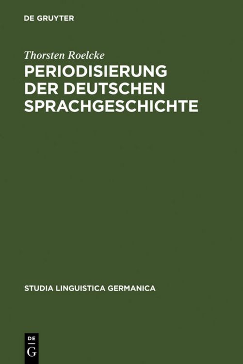 Produktbild: Periodisierung der deutschen Sprachgeschichte