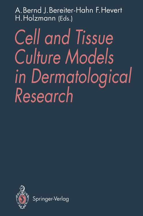 Produktbild: Cell and Tissue Culture Models in Dermatological Research