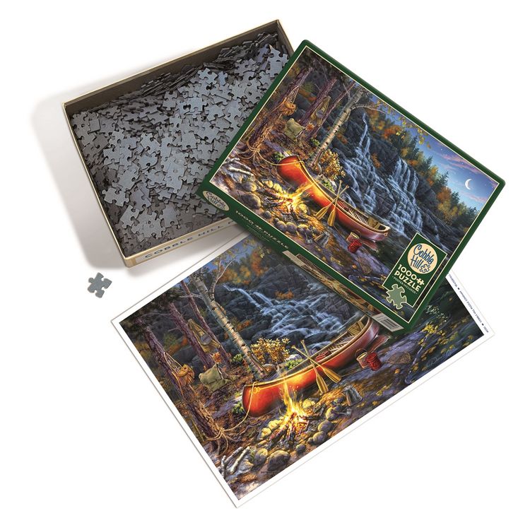 Produktbild: COBBLE HILL PUZZLES - Wasserfall-Camp 1000 Teile