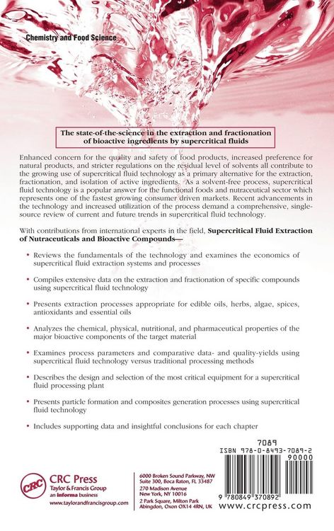 Produktbild: Supercritical Fluid Extraction of Nutraceuticals and Bioactive Compounds