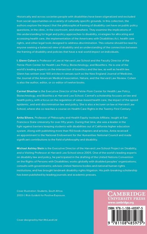 Produktbild: Disability, Health, Law, and Bioethics